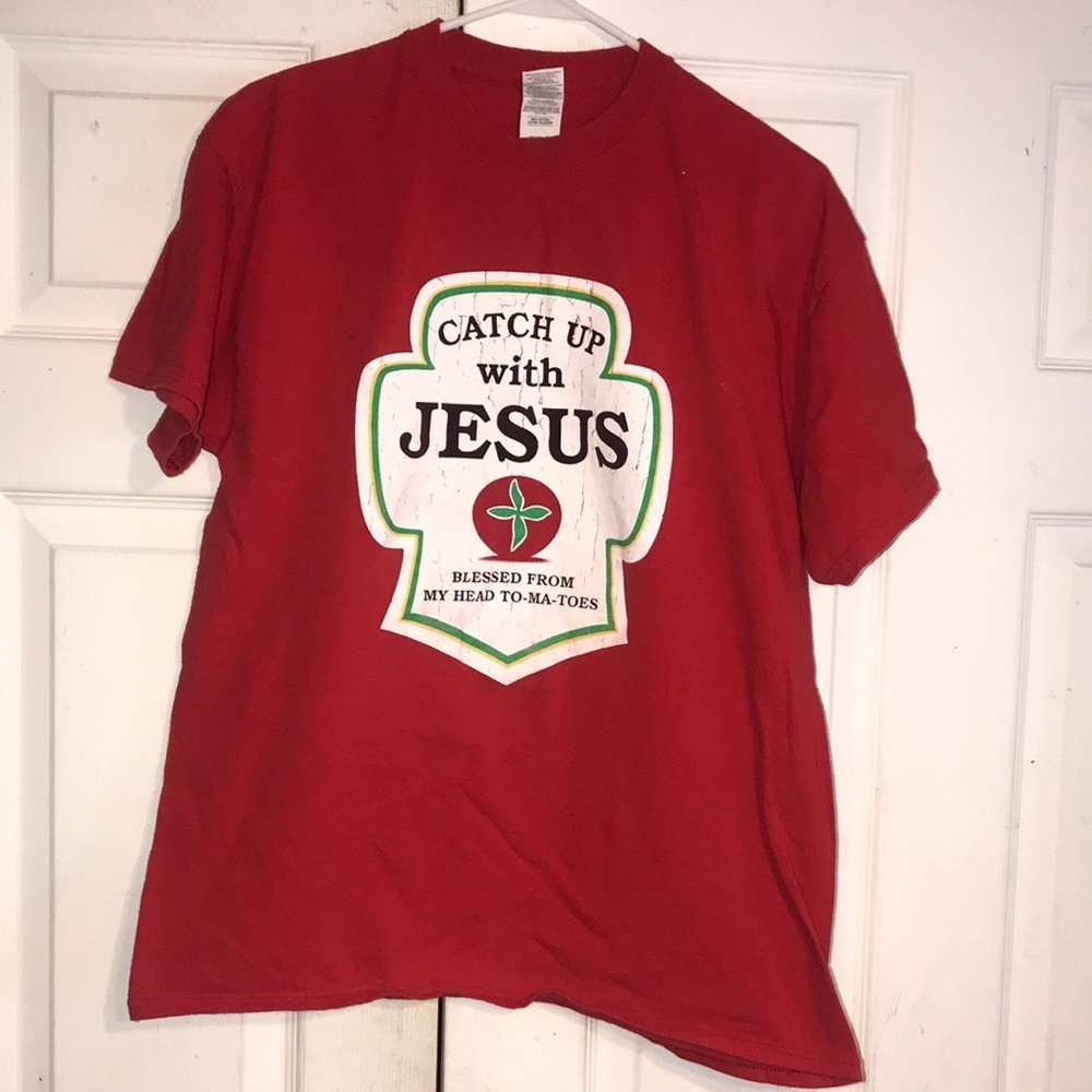 Unisex “Catch Up with Jesus” Tee